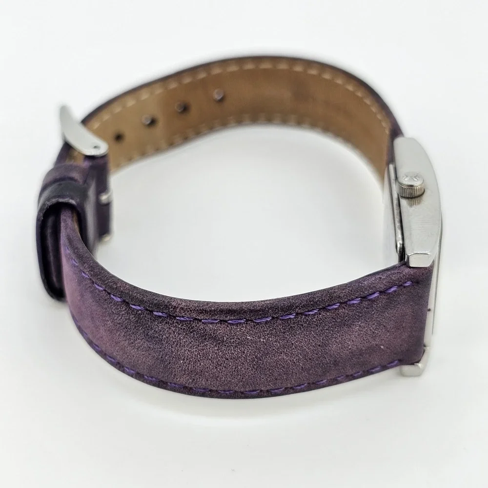 Skagen Women's Watch 20MM MOP Gray Dial Light Purple‎ Leather Bands New Battery
